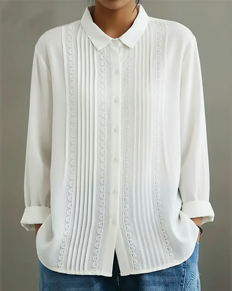 ZINA - Shirt Doll Collar Long Sleeve