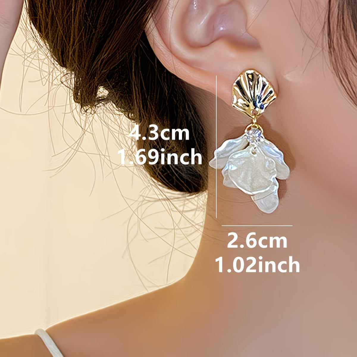 ELSA | THE FROSTED PETAL PEARL EARRINGS