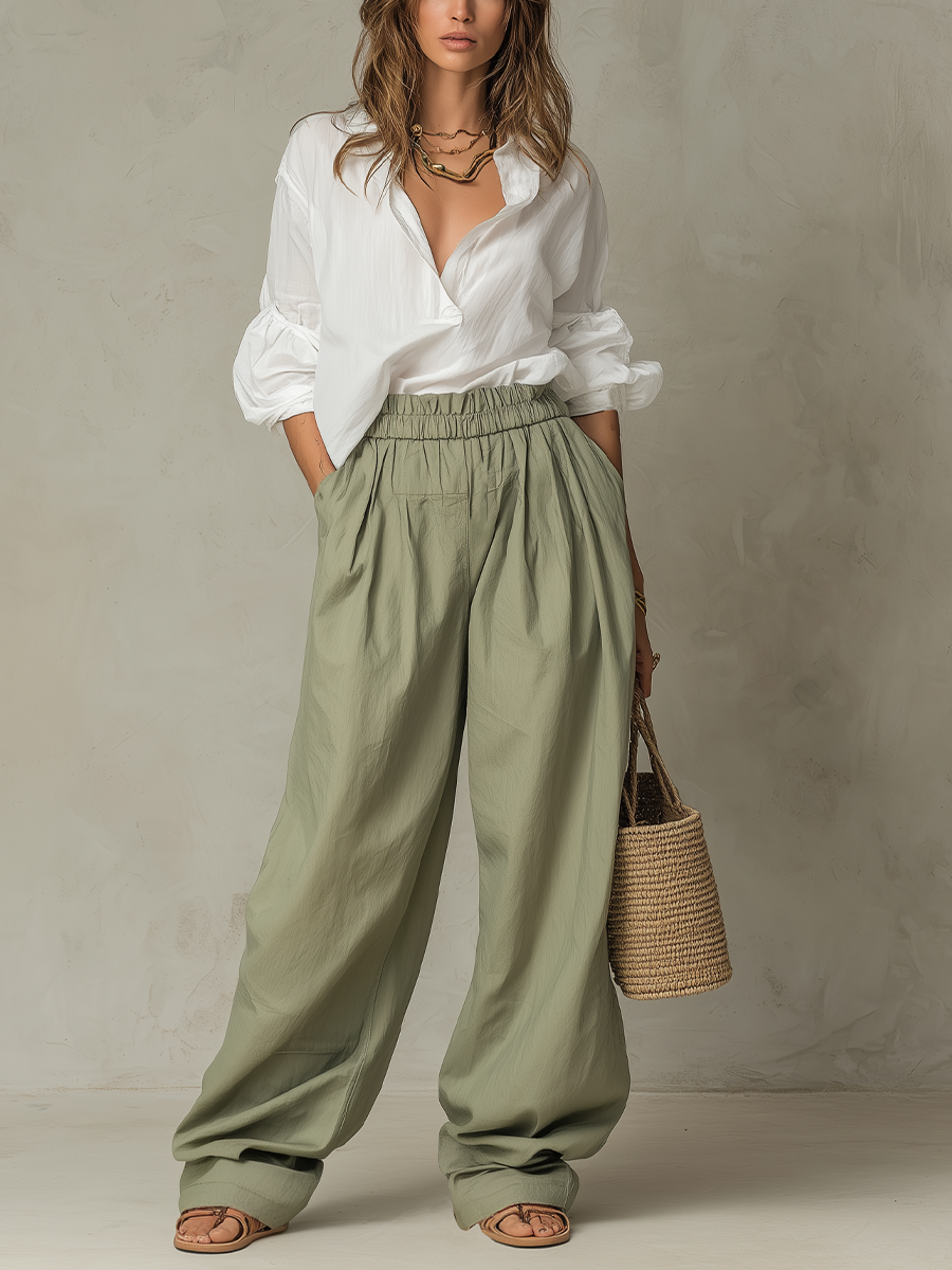 Chelsea Monroe ™ | Relaxed Wide-Leg Pants Set