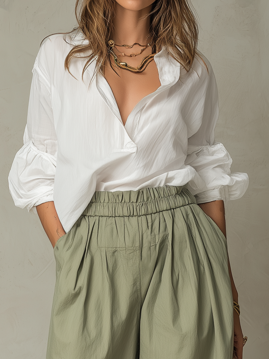 Chelsea Monroe ™ | Relaxed Wide-Leg Pants Set