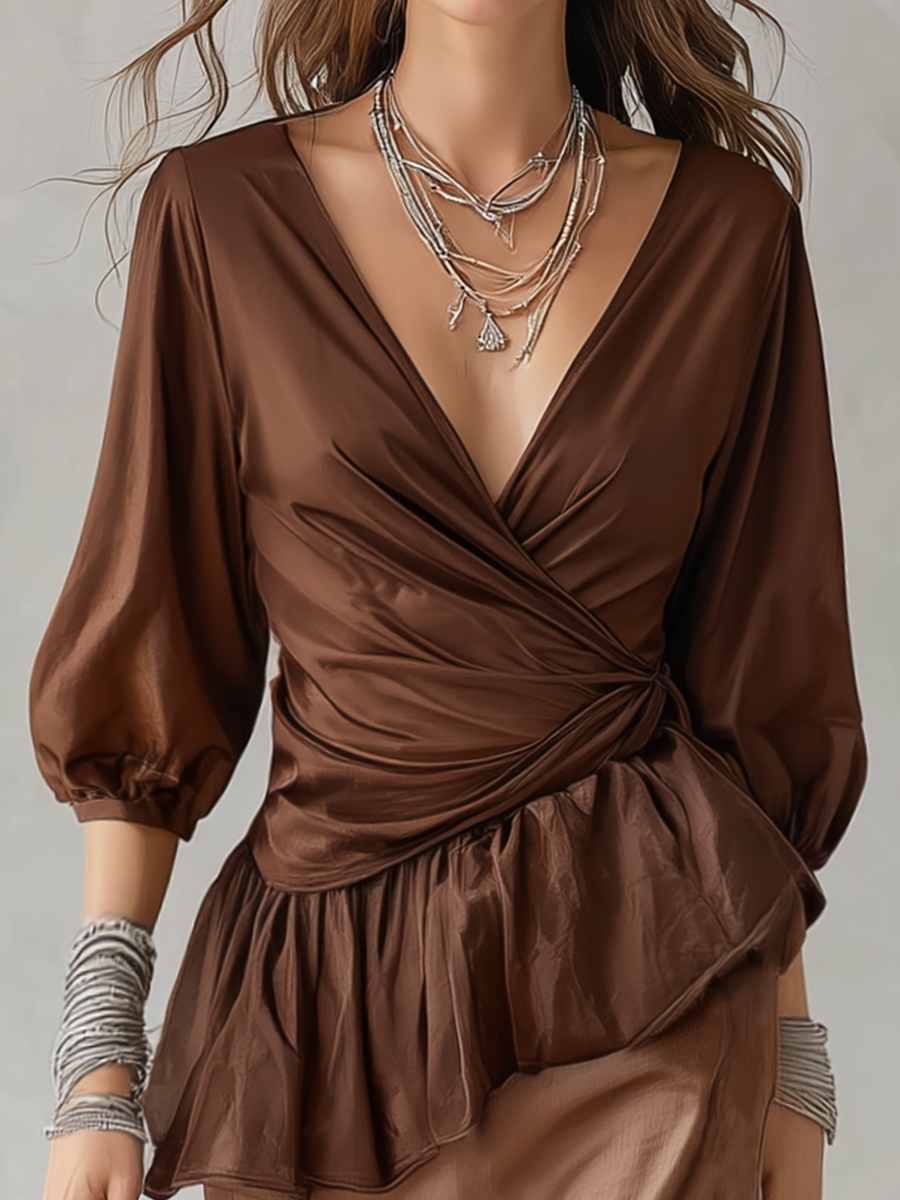 Chelsea Monroe ™ | Refined Wrap Waist Maxi Skirt Set