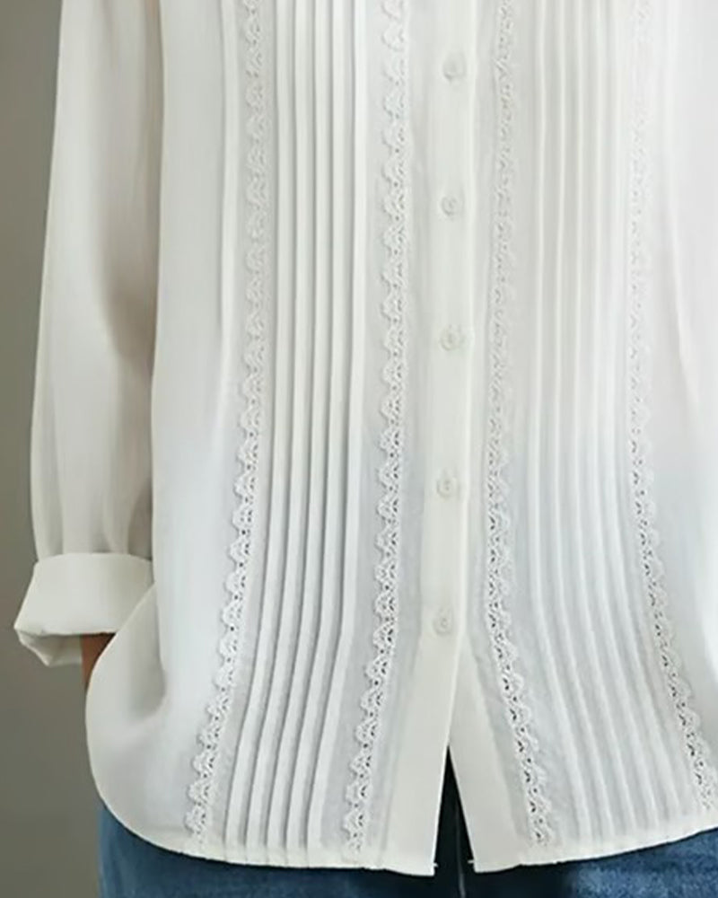 ZINA - Shirt Doll Collar Long Sleeve