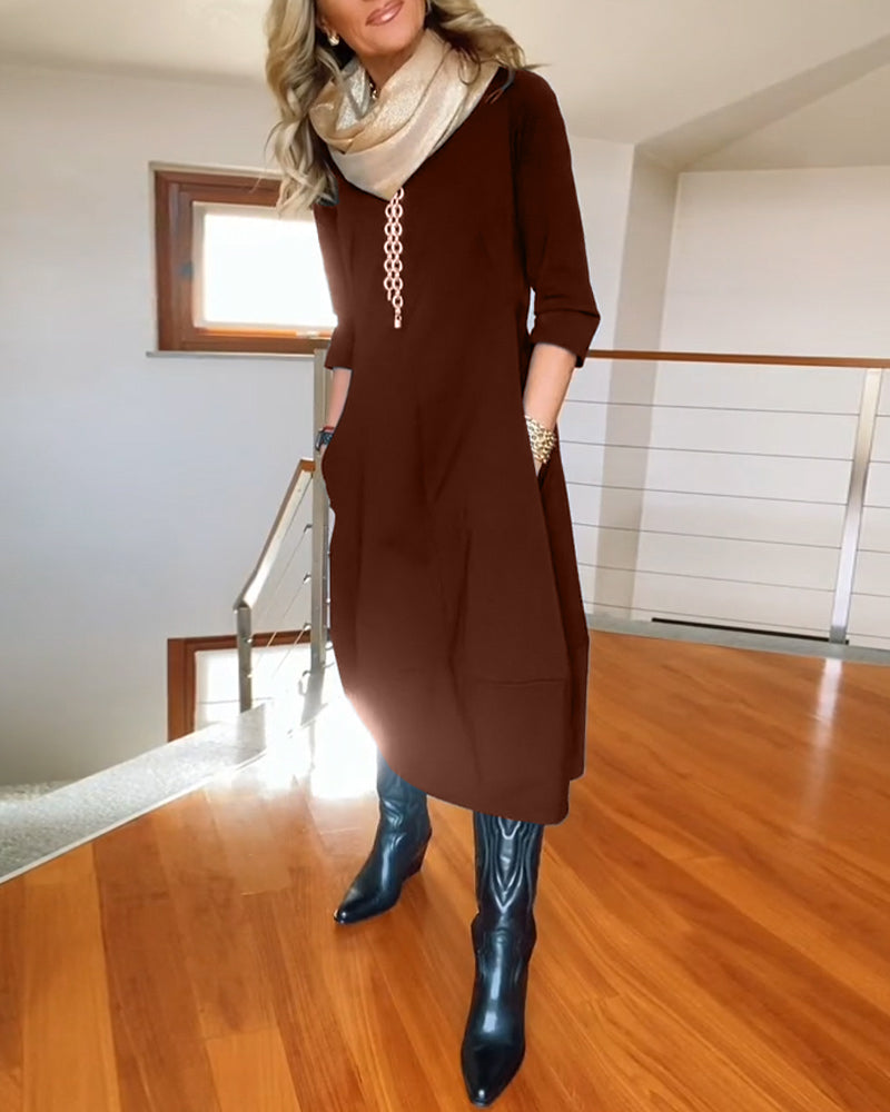 Anora | Long Sleeve Maxi Dress