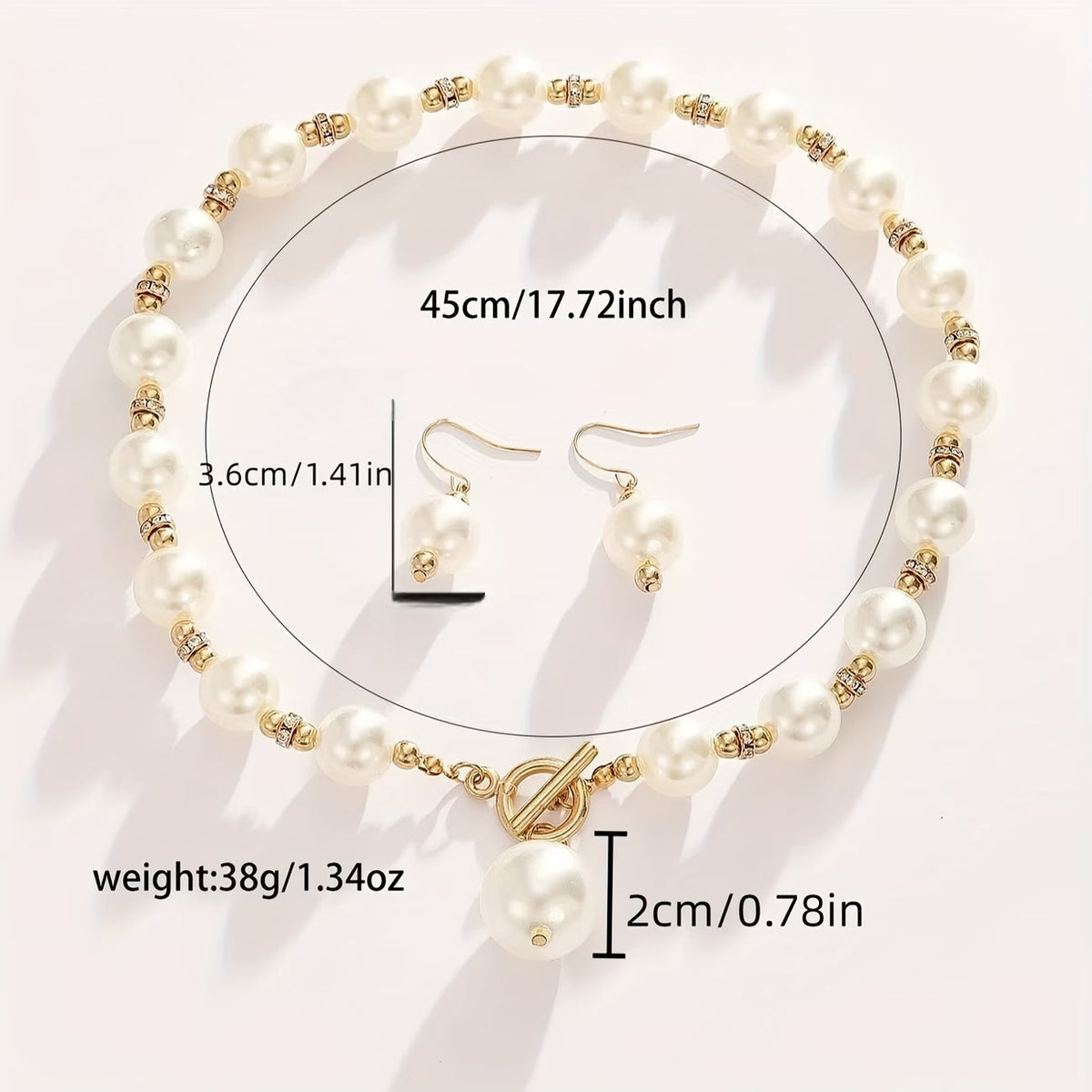 VALENCIA | CHUNKY PEARL NECKLACE SET