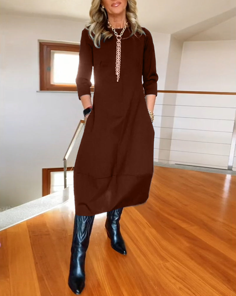 Anora | Long Sleeve Maxi Dress
