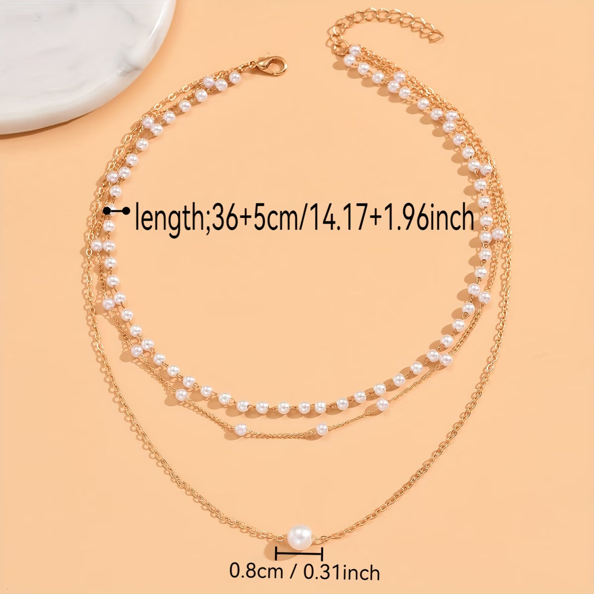 TRINITY | THE TRINITY PEARL LAYER NECKLACE SET