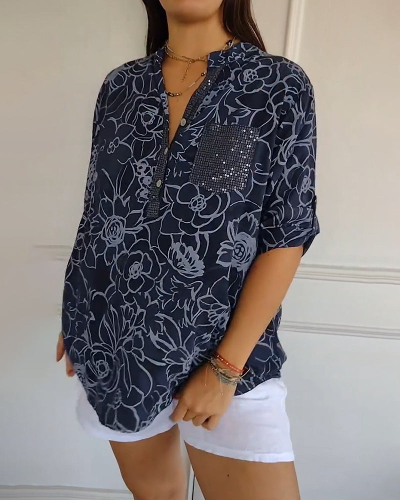 Chantal | Floral Print Blouse