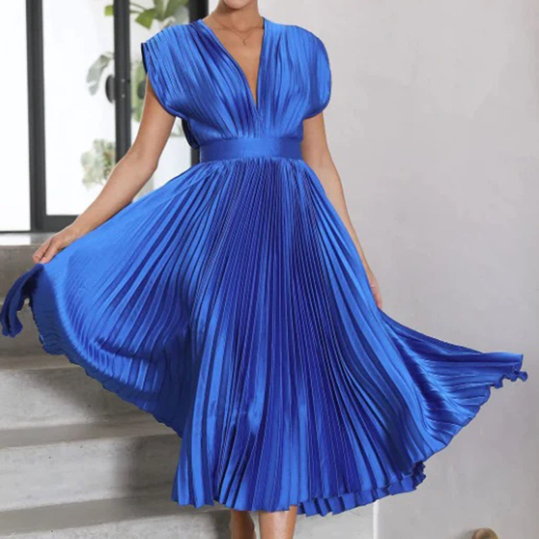 Alexis | Pleated Evening Dress
