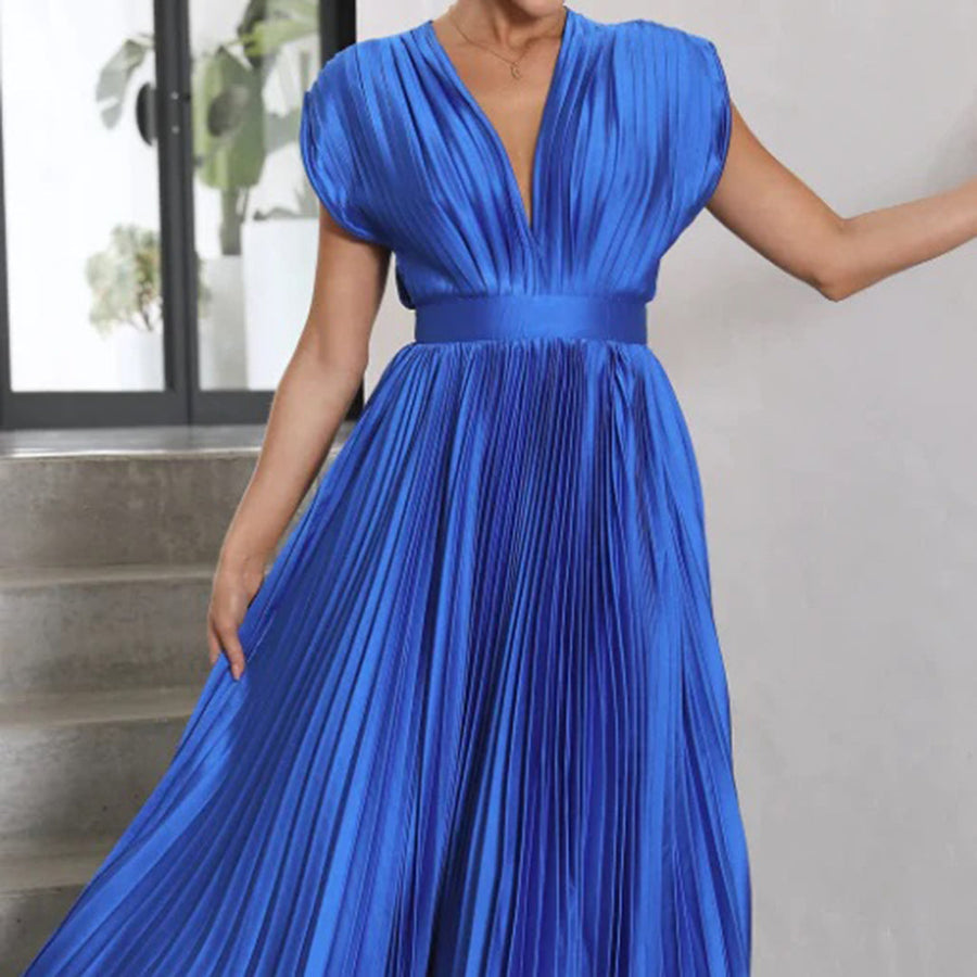 Alexis | Pleated Evening Dress