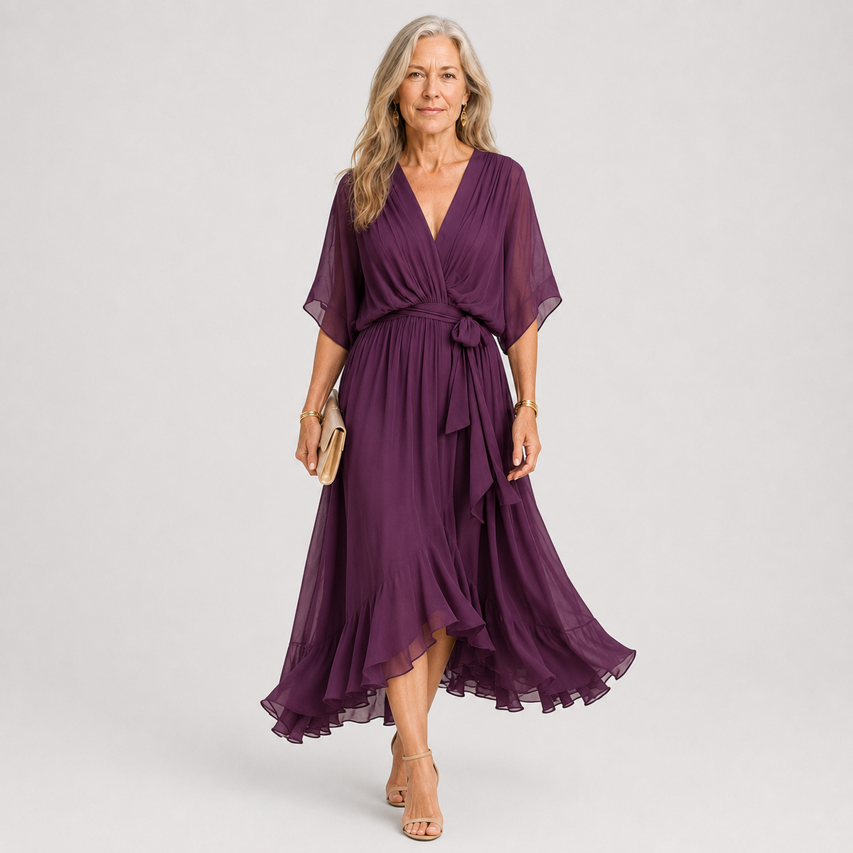 Marianne | Relaxed Draped Wrap Maxi Dress