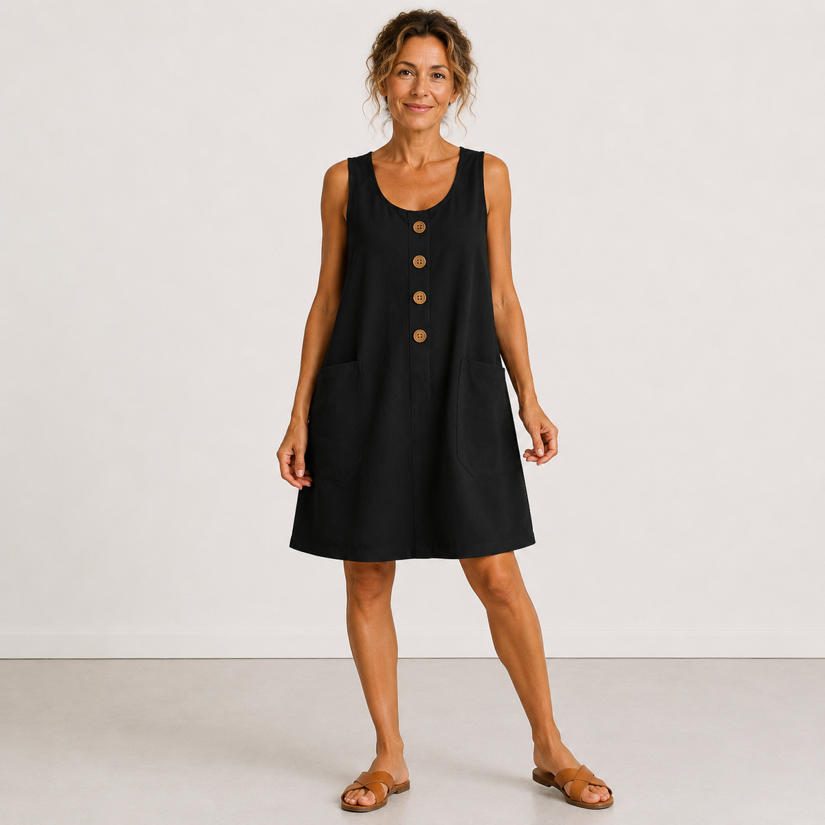Maud - Cotton and Linen Dress