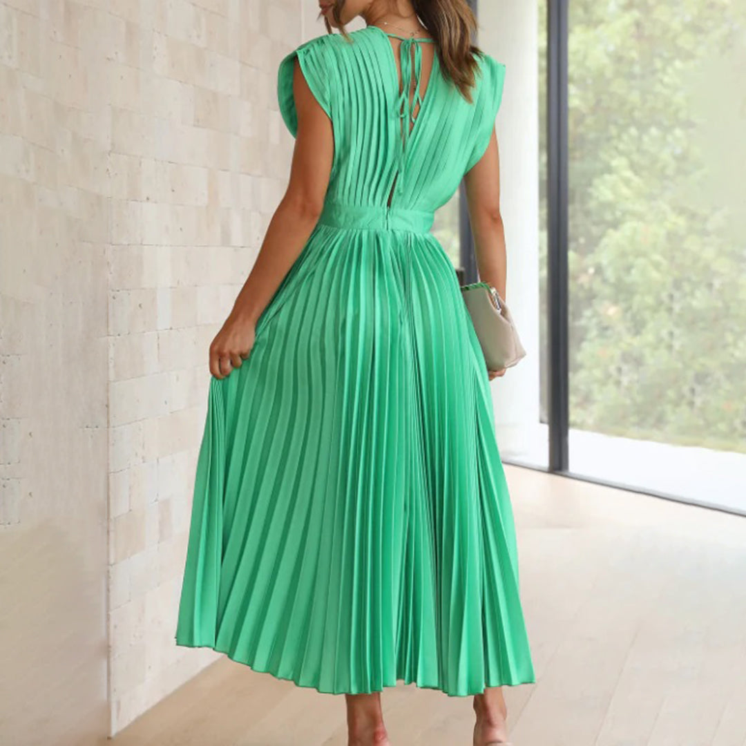 Alexis | Pleated Evening Dress