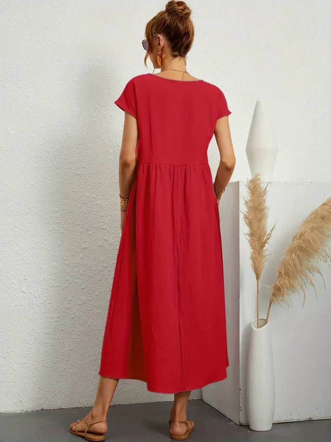 Gabrielle — Elegant Timeless Flowing Midi Dress