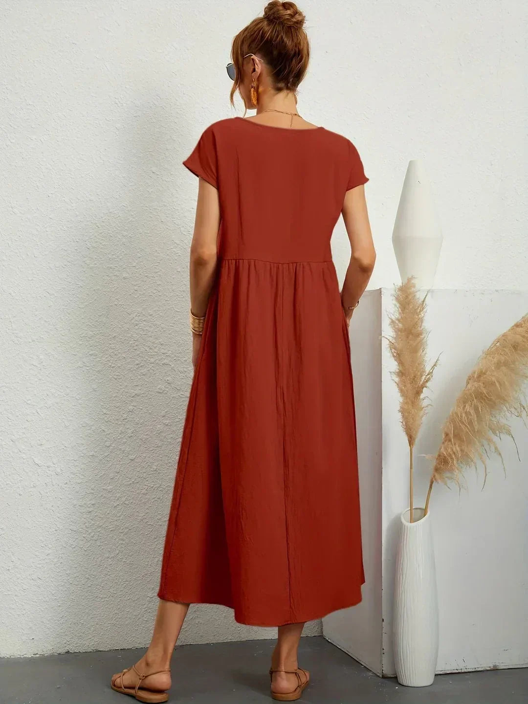 Gabrielle — Elegant Timeless Flowing Midi Dress