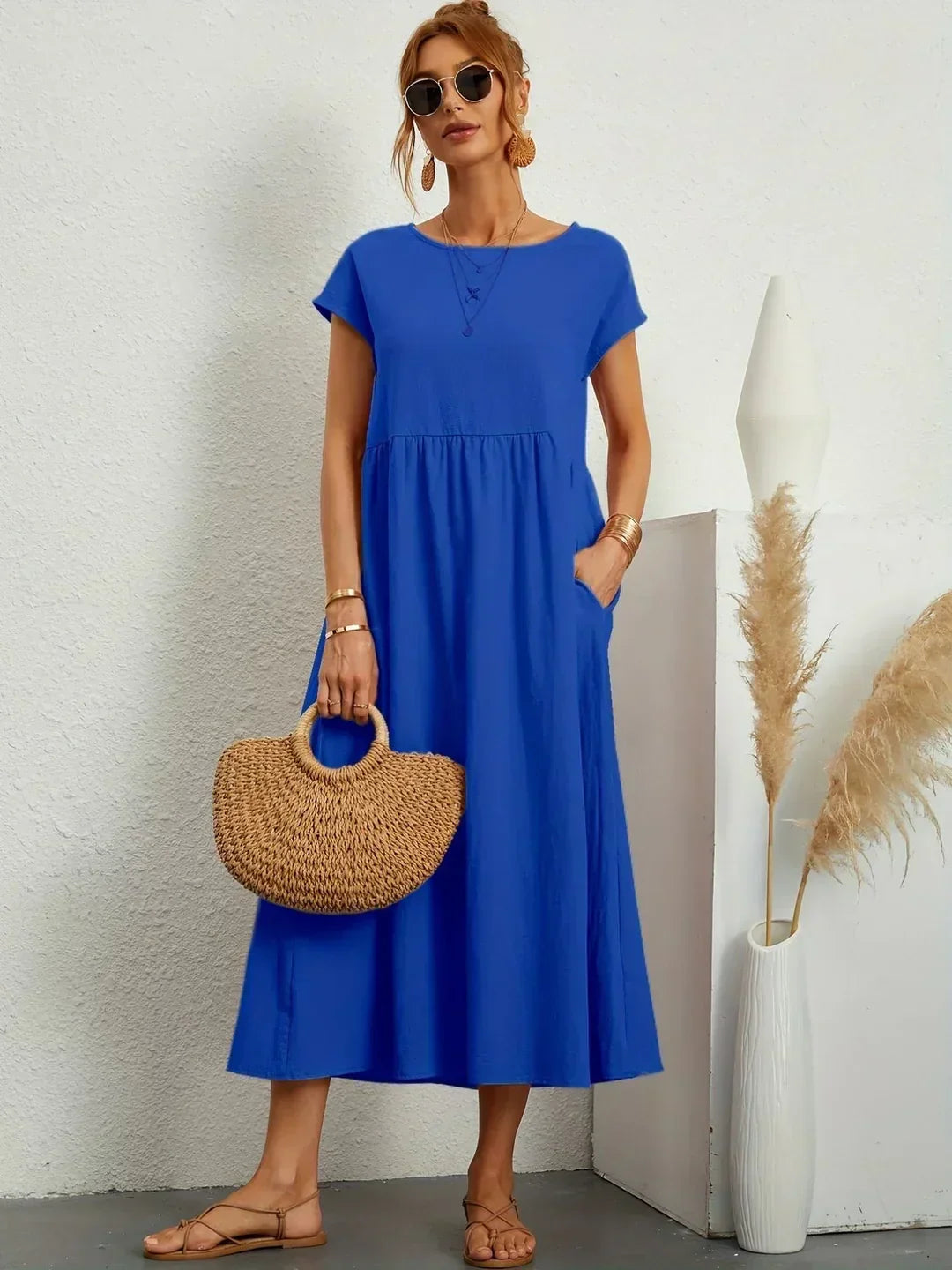 Gabrielle — Elegant Timeless Flowing Midi Dress