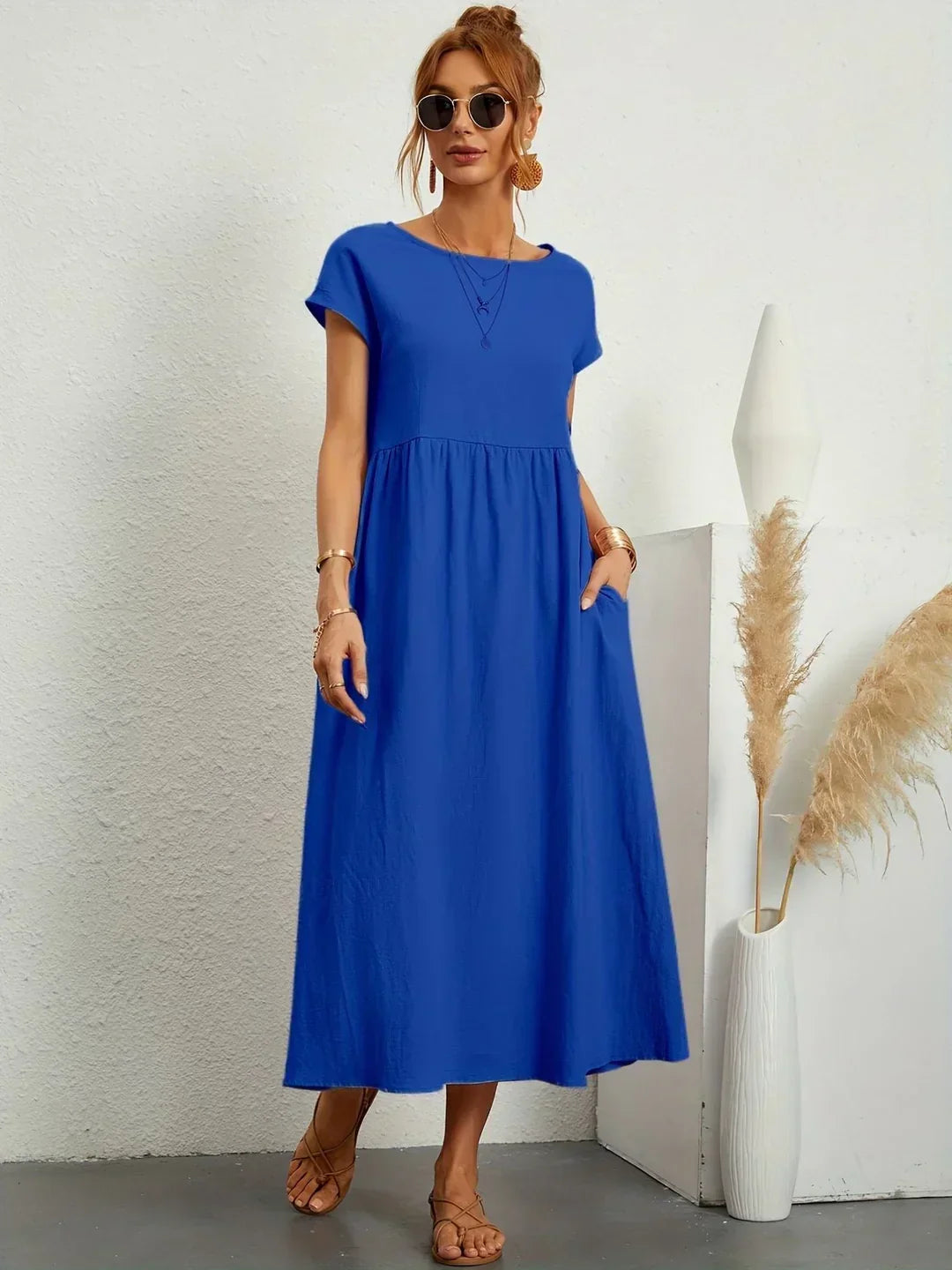 Gabrielle — Elegant Timeless Flowing Midi Dress