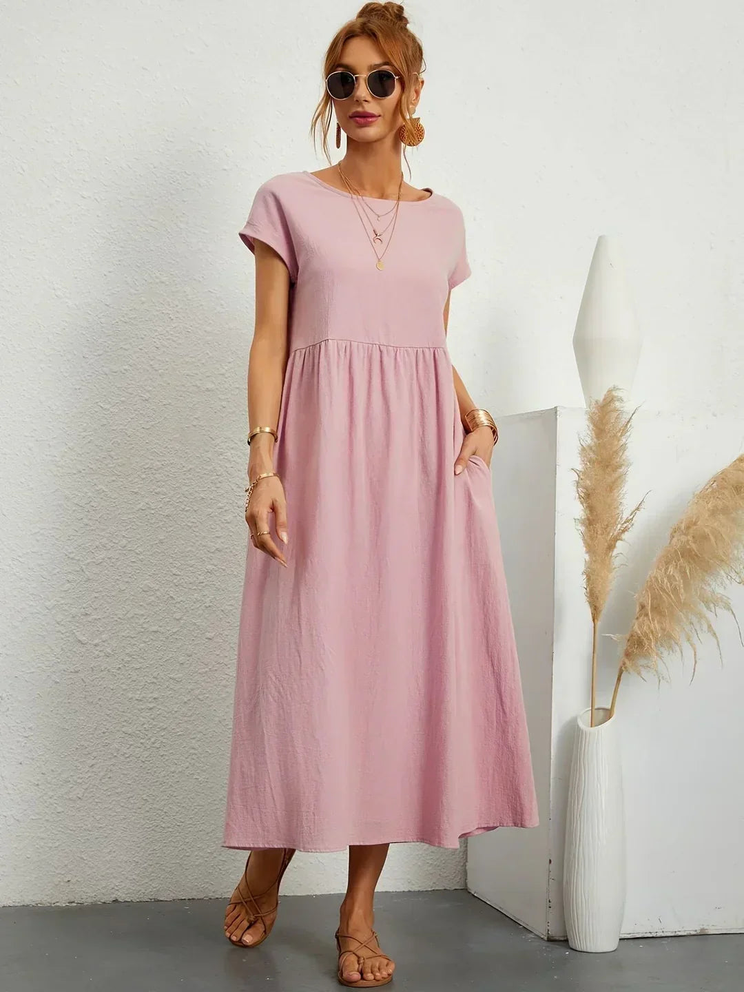 Gabrielle — Elegant Timeless Flowing Midi Dress