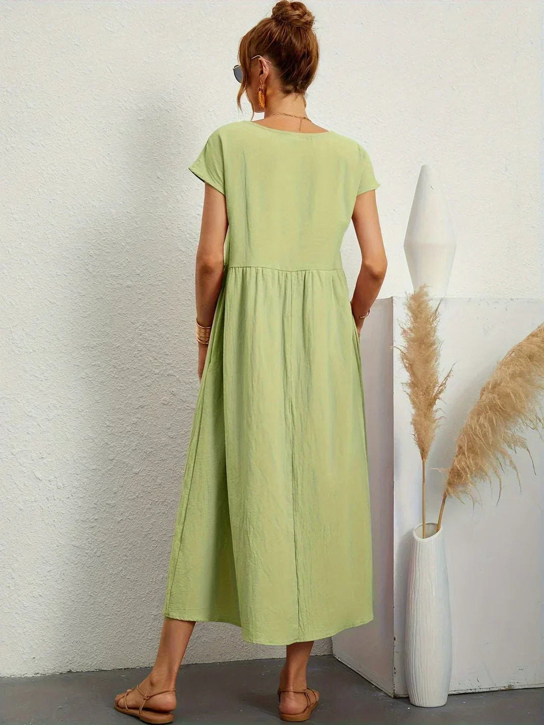Gabrielle — Elegant Timeless Flowing Midi Dress