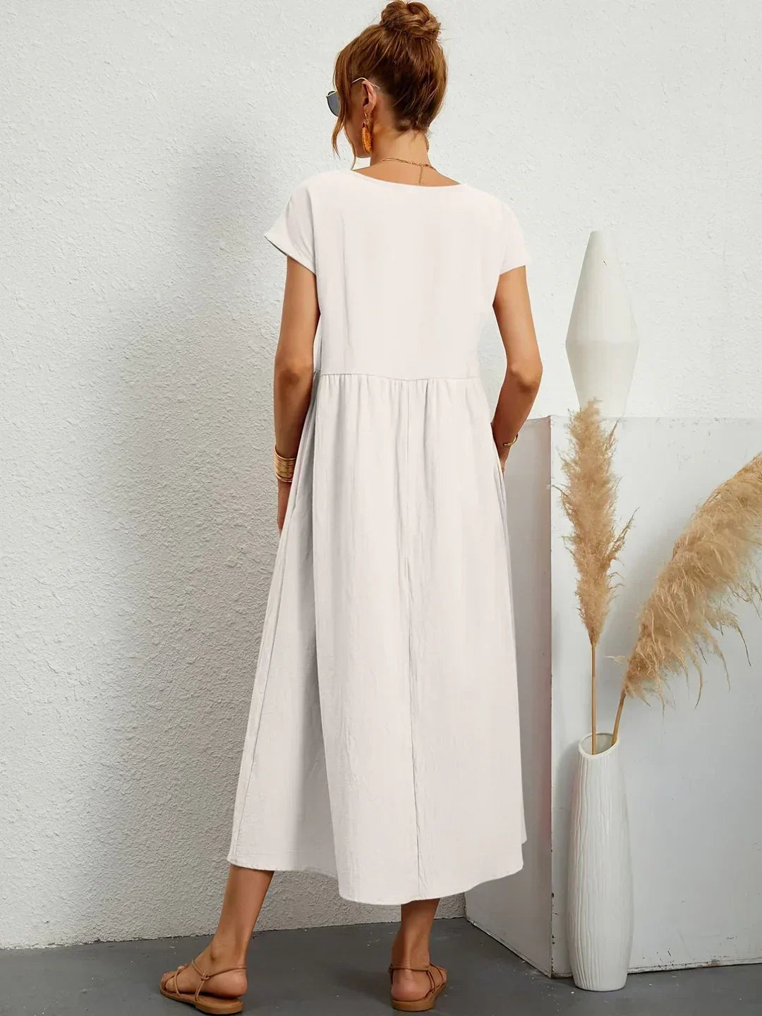 Gabrielle — Elegant Timeless Flowing Midi Dress