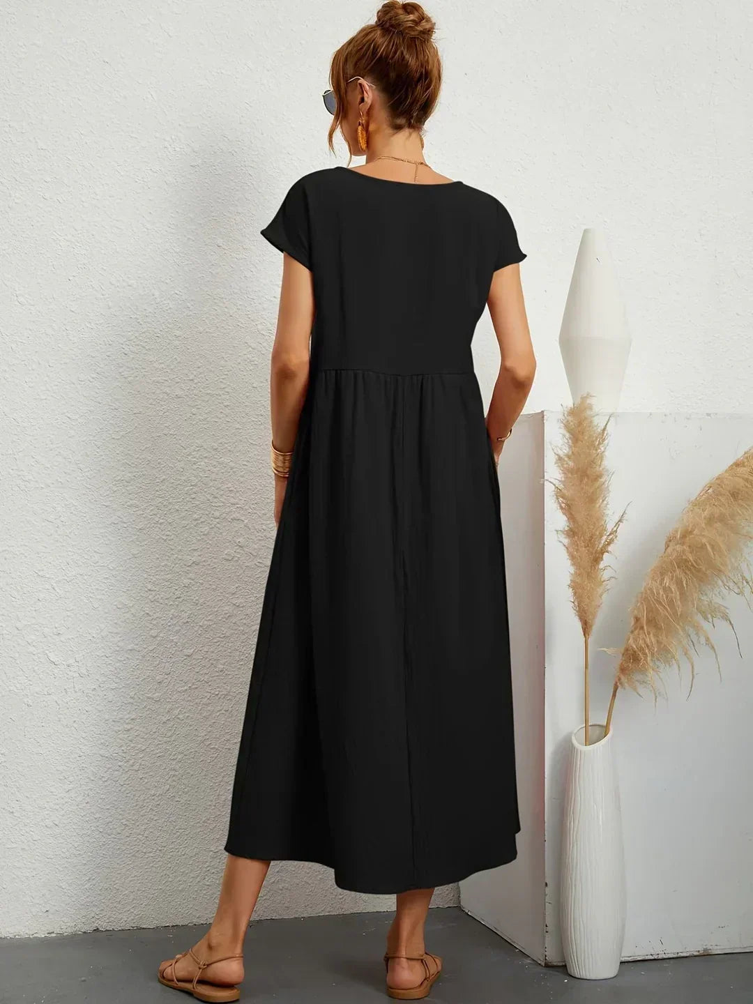 Gabrielle — Elegant Timeless Flowing Midi Dress