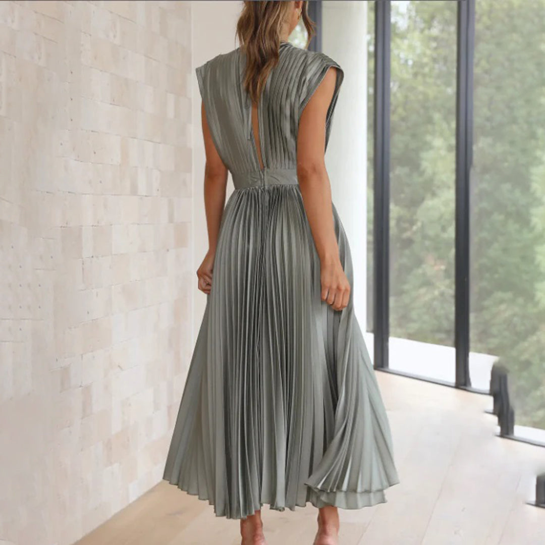 Alexis | Pleated Evening Dress