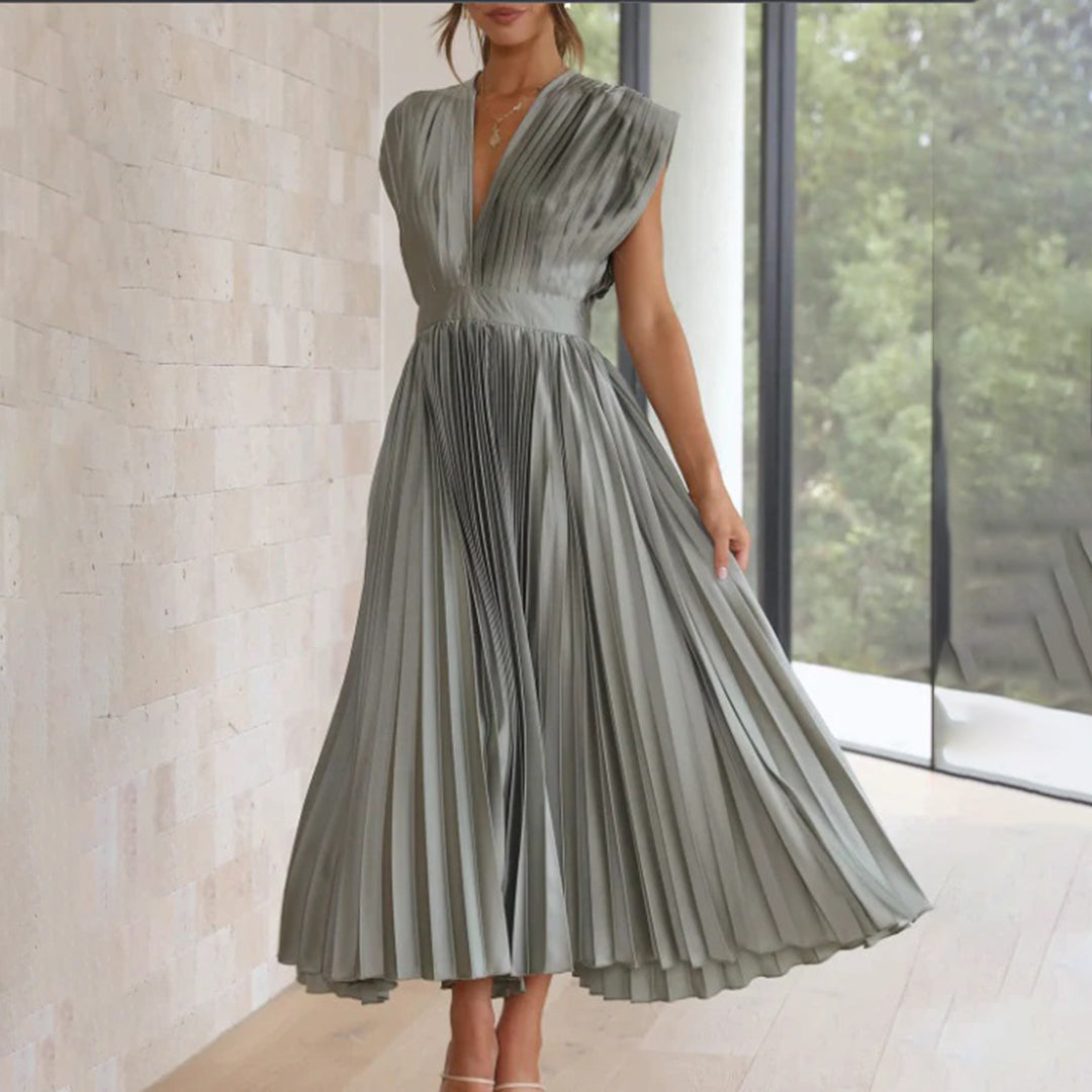 Alexis | Pleated Evening Dress