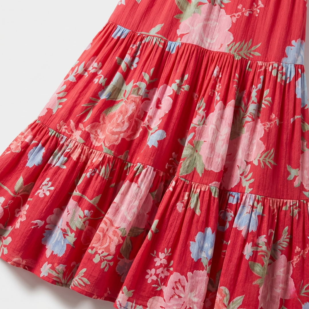 Minelda | Elegant Floral V-neck Dress