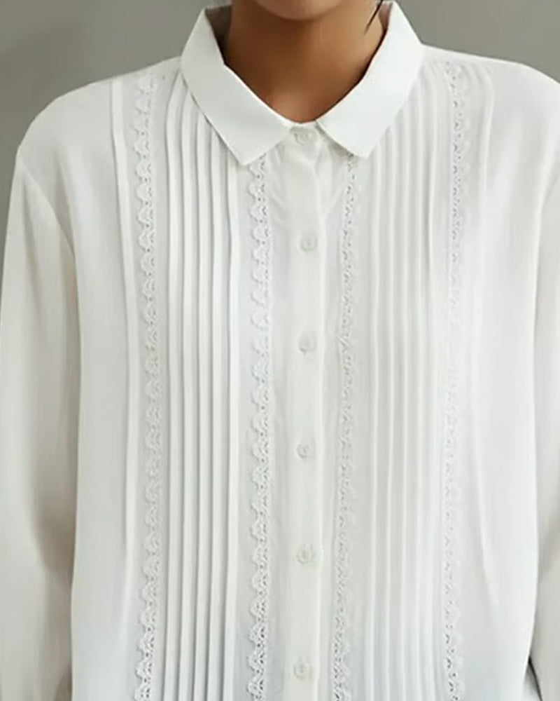 ZINA - Shirt Doll Collar Long Sleeve