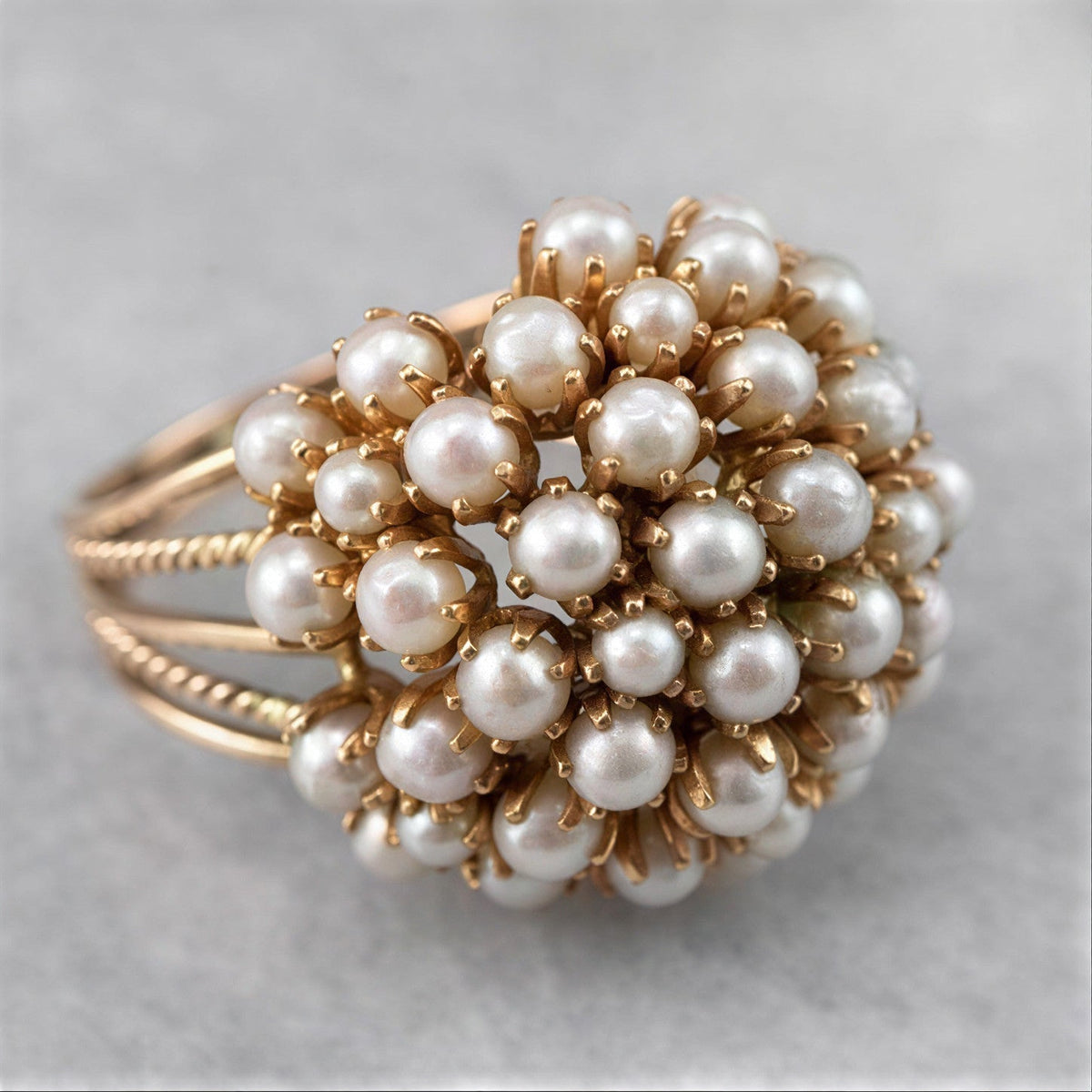 AURELIA | CLASSIC INLAID PEARL GOLD RING
