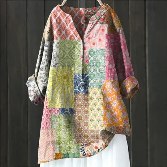 Elidi™ – Airy and Comfortable Linen Blouse with Buttons