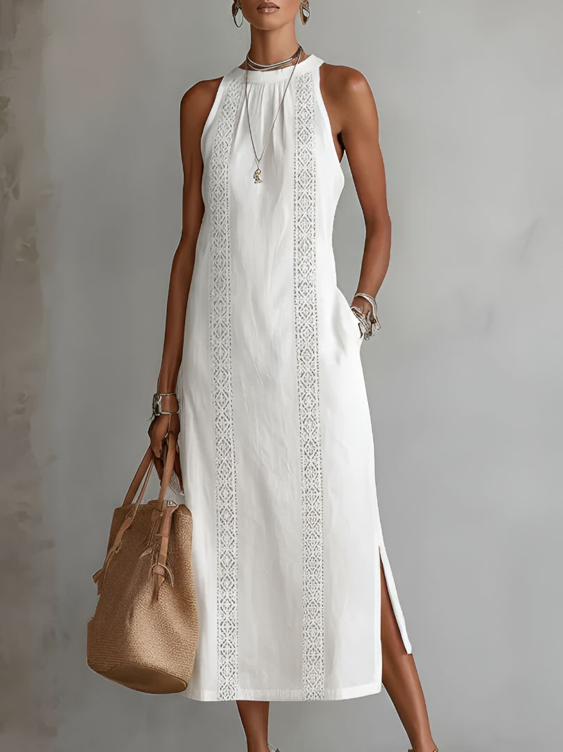 Alessandra | Embroidered Midi Dress