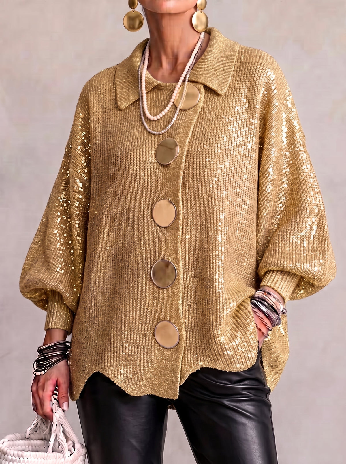 Loredana – Gold Milano Cardigan