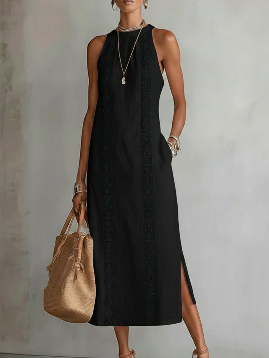 Alessandra | Embroidered Midi Dress